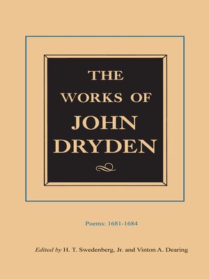 cover image of The Works of John Dryden, Volume II